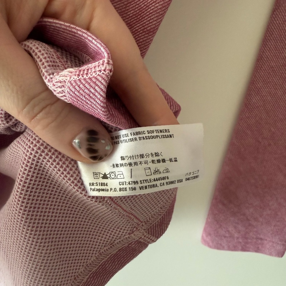 Patagonia Capilene Performance Pink Base Layer Women's Size Small - Picture 5 of 7
